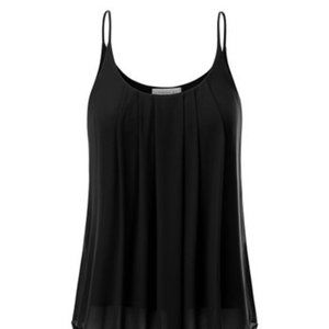 Black Pleated Tank
